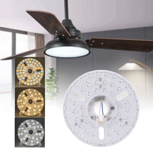 Ceiling Fan Light Replacement Panel 3CCT LED Ceiling Fan Light Kit 6.3in With - Picture 1 of 24