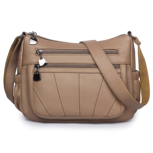 Crossbody Purse for Women Ladies Soft PU Leather Shoulder Bag Medium Roomy Ha...