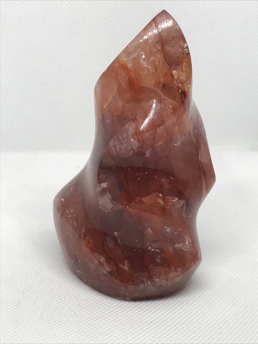4" RED FIRE QUARTZ Flame Polished Hematoid Crystal - Madagascar (11.5oz) - Picture 4 of 9