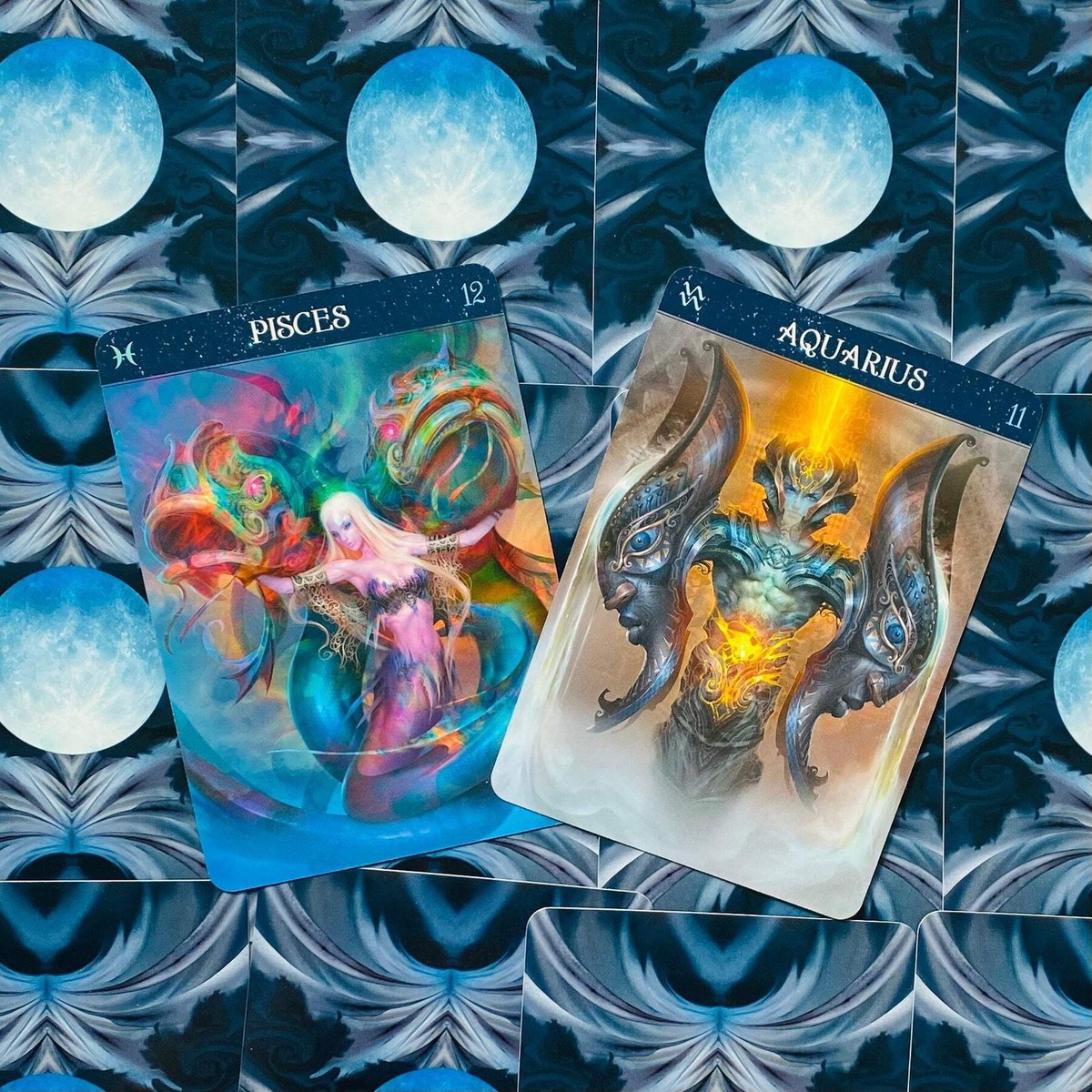 Vintage Barbieri Zodiac Oracle Cards Set: Unique Tarot Deck