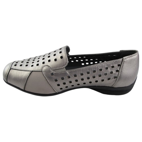 Womens Homyped Lizzy Platinum Sandals Slip On Shoes Flats - Picture 2 of 6