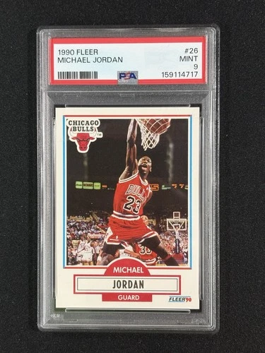 1990 Fleer #26 Michael Jordan PSA 9 Mint Chicago Bulls HOF GOAT