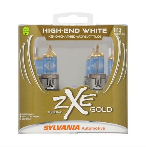 Sylvania Silverstar zXe Gold H13 Headlight Bulbs H13SZG.PB2 Two Lamps NEW
