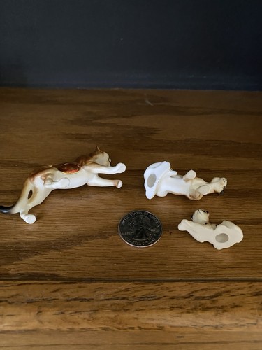 Vintage 1960’s-1970’s Bone China Miniatur Figur Cougar Family - Bild 4 von 4