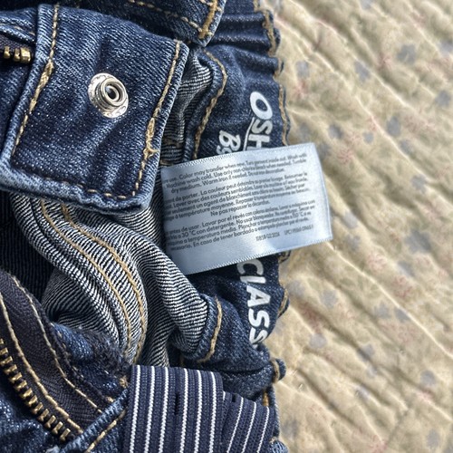Toddler Osh Kosh Bgosh Classic Adjustable Waist Straight Jeans Size 4R/4A - Picture 7 of 14