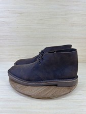 Clarks Bushacre 2 Brown Oiled Leather Chukka Boots Mens Size 11.5