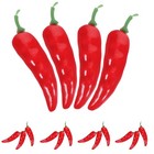 20pcs Mini Artificial Chili Pepper Decors Fake Simulation Photography Props
