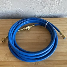 Robinair 18ft Blue Enviro-Guard 1/4" FFL Hose with 18501 Ball Valve - NEW
