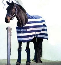 Rambo Deluxe Fleece Cooler - Whitney Navy Stripe