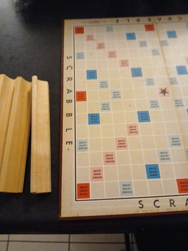 1948 Classic Vintage Scrabble Game Replacement Board Selchow W/letter Holders - Picture 4 of 8