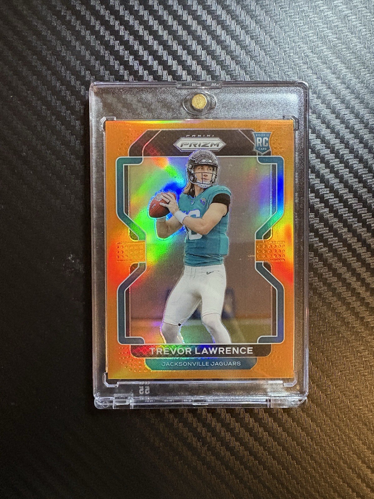 2021 Panini Prizm Trevor Lawrence #331 Orange Prizm /249 (RC) SSP Rookie Jaguars