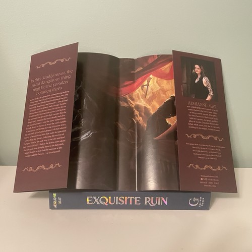 SIGNED Exquisite Ruin by Adrianne May (2025 Hardcover DJ Owlcrate 1st Printing) - Imagen 12 de 15