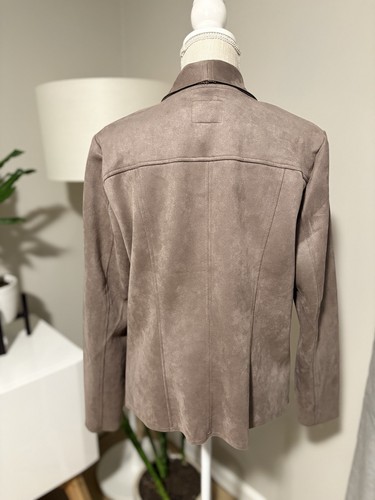 Chaqueta Kut from the Kloth Mujer Carina Imitación Gamuza Moto Cremallera Tostada Talla XL NUEVA CON ETIQUETAS - Imagen 4 de 8