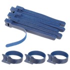 60Pcs 6" Reusable Cable Ties Adjustable Cable Management Ties Blue