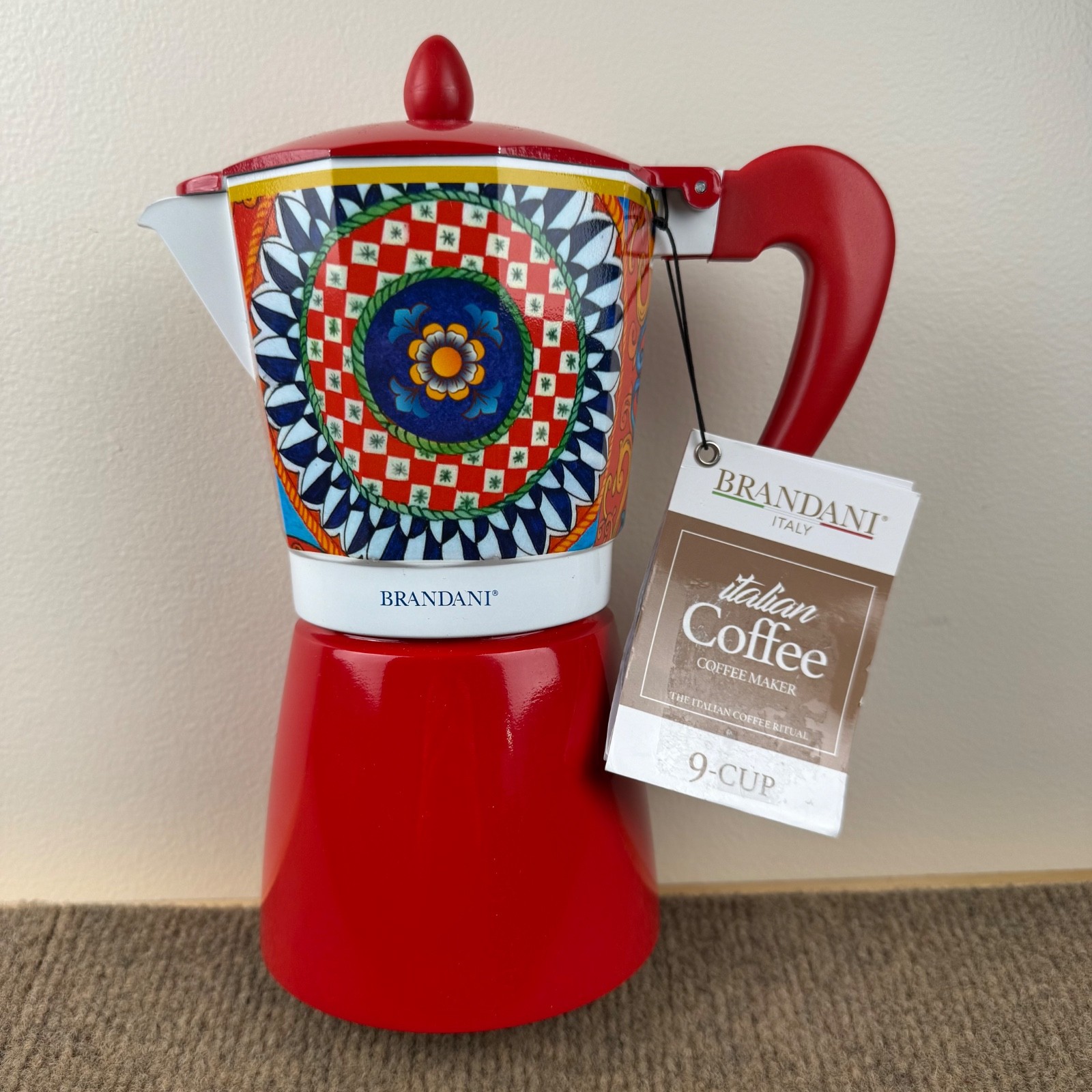 Moka Pot Stovetop Aluminum 9 Cup Nwt