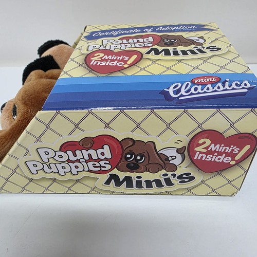 New Pound Puppies Mini Classics 5-inch Brand New 2 Minis Inside Toy Plush Gift - Picture 4 of 8