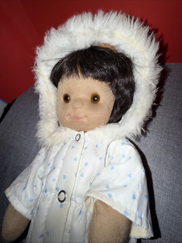 Vtg German 14" Stupsi Doll Brown Hair Eyes African American Ethnic Hispanic - Picture 12 of 12