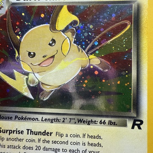1st Edition Dark Raichu 8.5 83/82 Pokemon Team Rocket Holo CGC - Picture 6 of 12