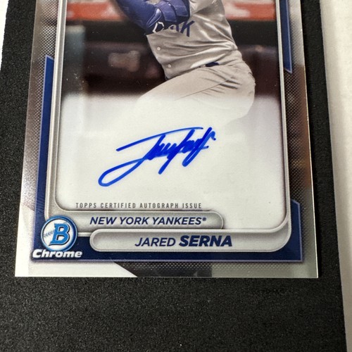 2024 Bowman Chrome - Jared Serna - 1st Autograph Auto #CPA-JS - Yankees/Marlins - Picture 3 of 4