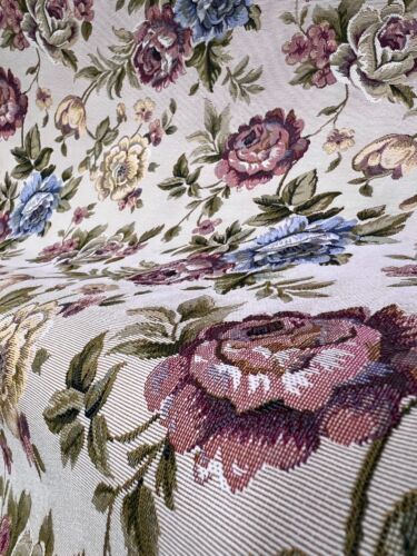 Jacquard Fabric Floral, 54" Wide, for Upholstery Window, Crafts, Sold by Yard - Picture 2 of 5