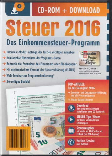 Aldi DVD Steuer Software Steuererklärung Programm von WISO mit ELSTER + TOP/NEU - Bild 3 von 22