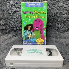 Barney & Friends VHS 1992 Barney Rhymes With Mother Goose Sing Along Kids Film
