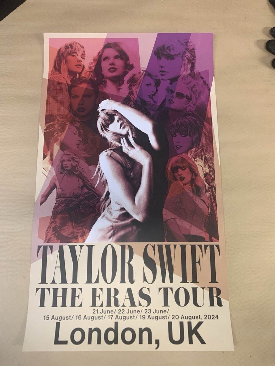 2024 Taylor Swift Official The Eras Tour Concert Poster