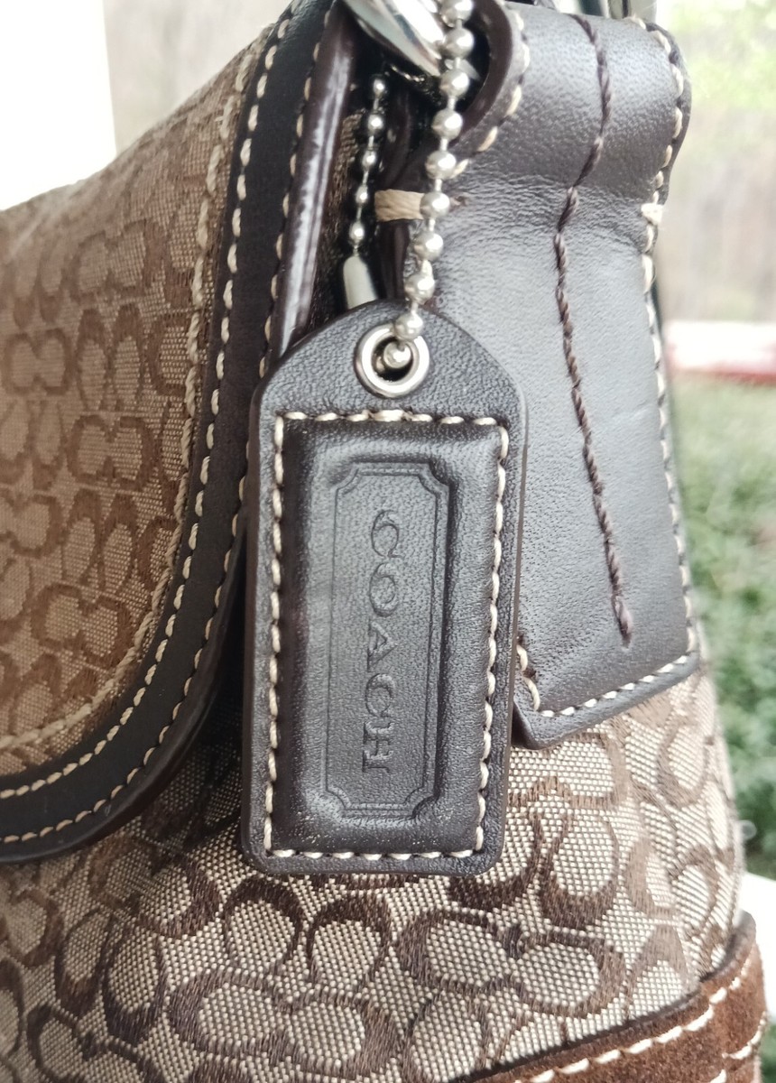 極美品コーチCOACH SOHOワンショルダーバッグ シグネチャー F10926 Coach F10926 MEDIUM Vintage Soho BROWN Leather & Signature C