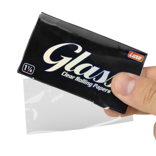 Glass 1 1/4 Clear Rolling Papers Cellulose - 24 Pack - Picture 3 of 4