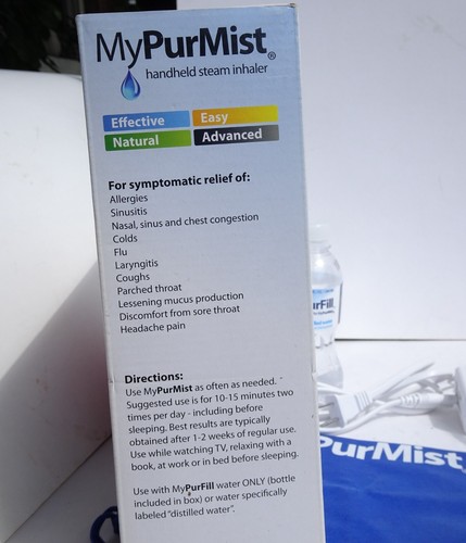 MyPurmist Handheld Stream Inhaler, Sinus Cold Allergy Relief, Corded Inhaler - Picture 14 of 18