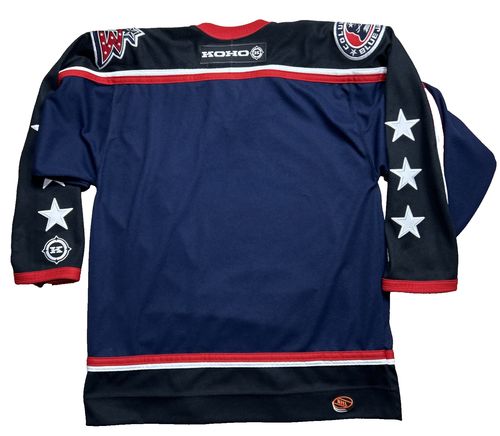 VTG KOHO Columbus Blue Jackets Hockey Jersey Adult Medium Autographed 2003-04 - Picture 2 of 10
