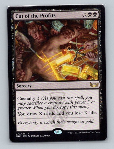 1x MTG - Cut of the Profits (072) - Streets of New Capenna - SNC - NM - Picture 1 of 2