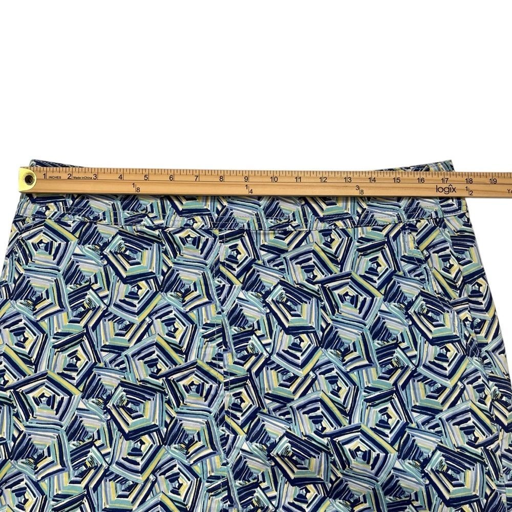 Talbots Women's Blue Patterned Back Zip Pencil Sk… - image 8