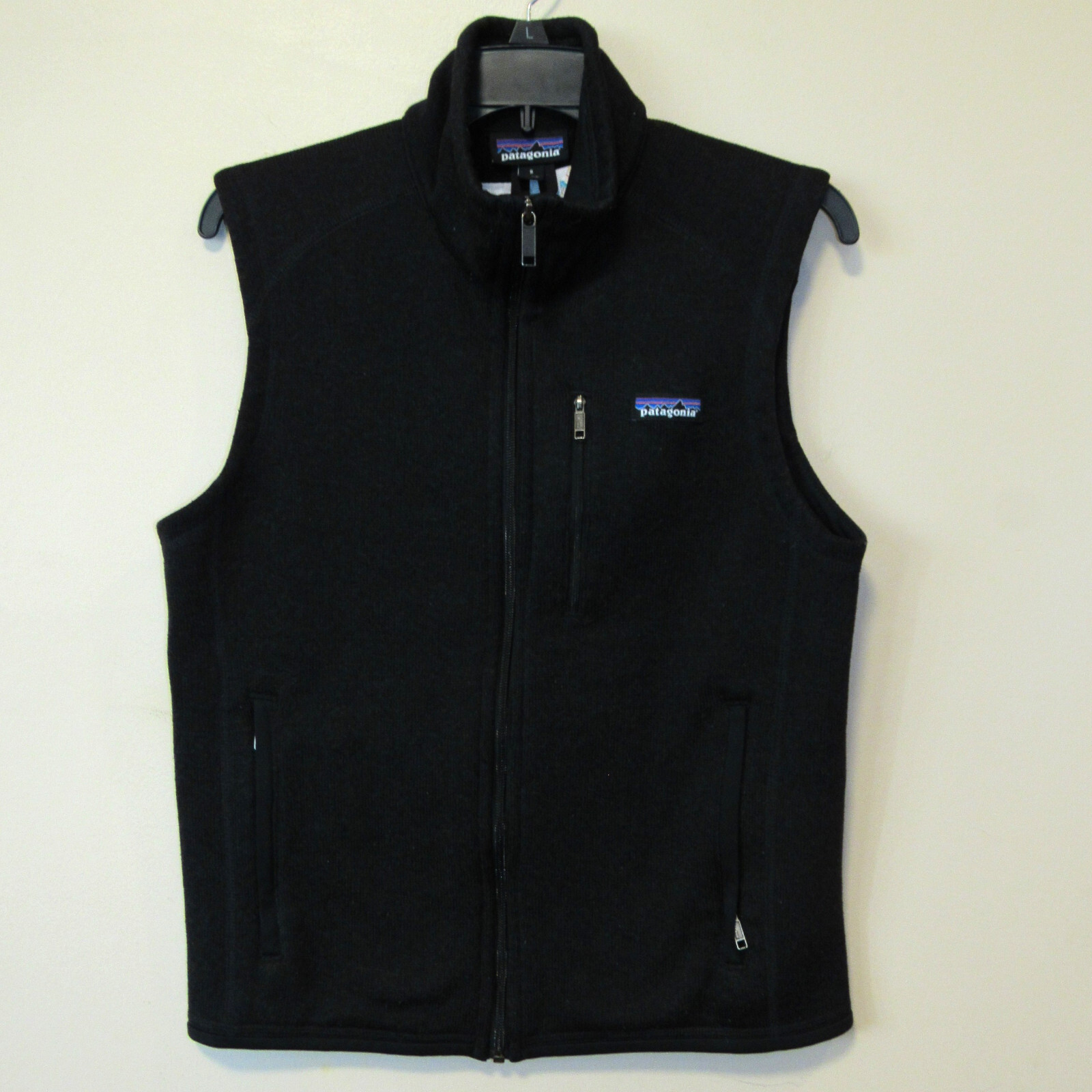 Patagonia Hombres Mejor Suéter Chaleco Negro Pequeño 1MMUNOLOGY Empresa Logo 25881