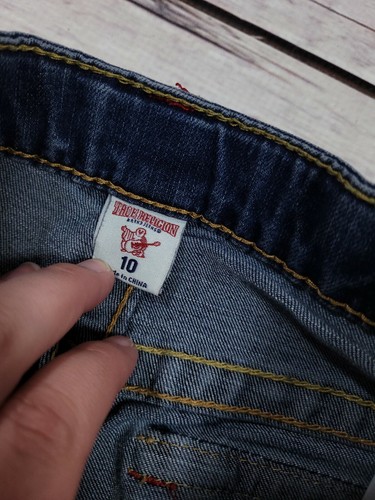 True Religion Bermuda Shorts Girls Size 10 Dark Wash P8 - Picture 5 of 8