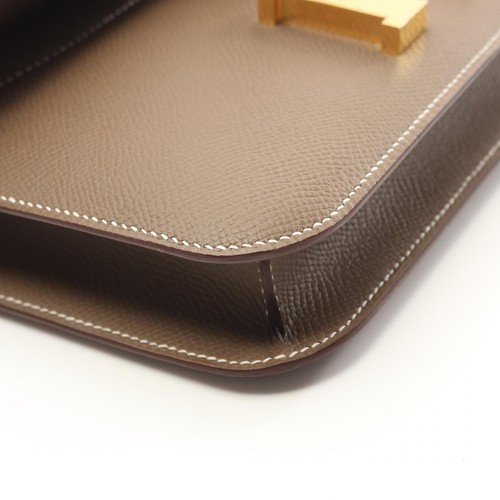 HERMES Constance Elan Schultertasche Epsom Leder Braun Etoupe Grau Gebraucht GHW - Bild 6 von 6