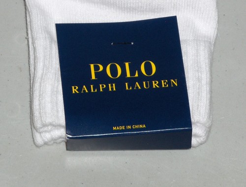 POLO RALPH LAUREN POLO SPORT Men's USA Flag Color Block Crew Socks, WHITE, nwt - Picture 11 of 12