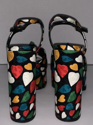 Saint Laurent YSL Women's Bianca 85 Platform Heart Sandals 36.5 Box & Bags - Picture 4 of 14