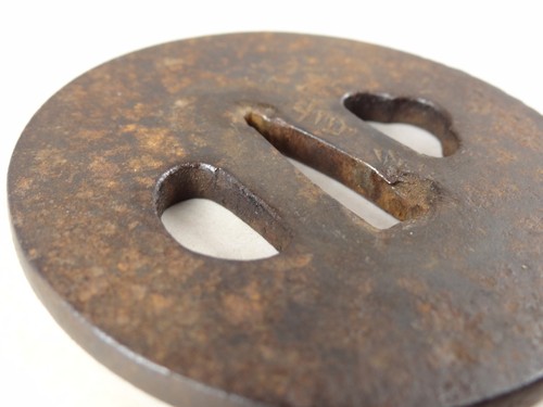 YI544 TSUBA Samurai Sword guard Japanese Katana Blade Geijyutu antique Art - Picture 5 of 12