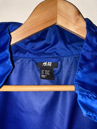 Chaqueta Abrigo de Lluvia Azul H&M 12-16 años Niño/Unisex Excelente Estado - Imagen 3 de 17