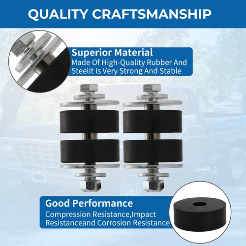 Kit cuscinetto bullone supporto telaio radiatore per Ford F100 F150 F250 F350 2WD 1965-1979 - Foto 4 di 9
