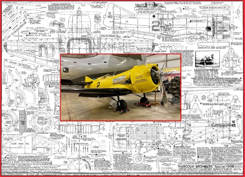 Model Airplane Plans (FF): Marcoux-Bromberg Special 25" Wingspan 1/12 Scale - 第 1/6 張圖片