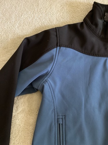 Snozu Boys Black Blue Winter Jacket Softshell Pockets Fleece Lined Medium 7-8 - Picture 6 of 9