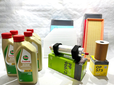 CUTTING KIT AUDI Q5 8RB 2.0 TDI ALL MODELS 5L CASTROL EDGE 5W30 +4 FILTERS