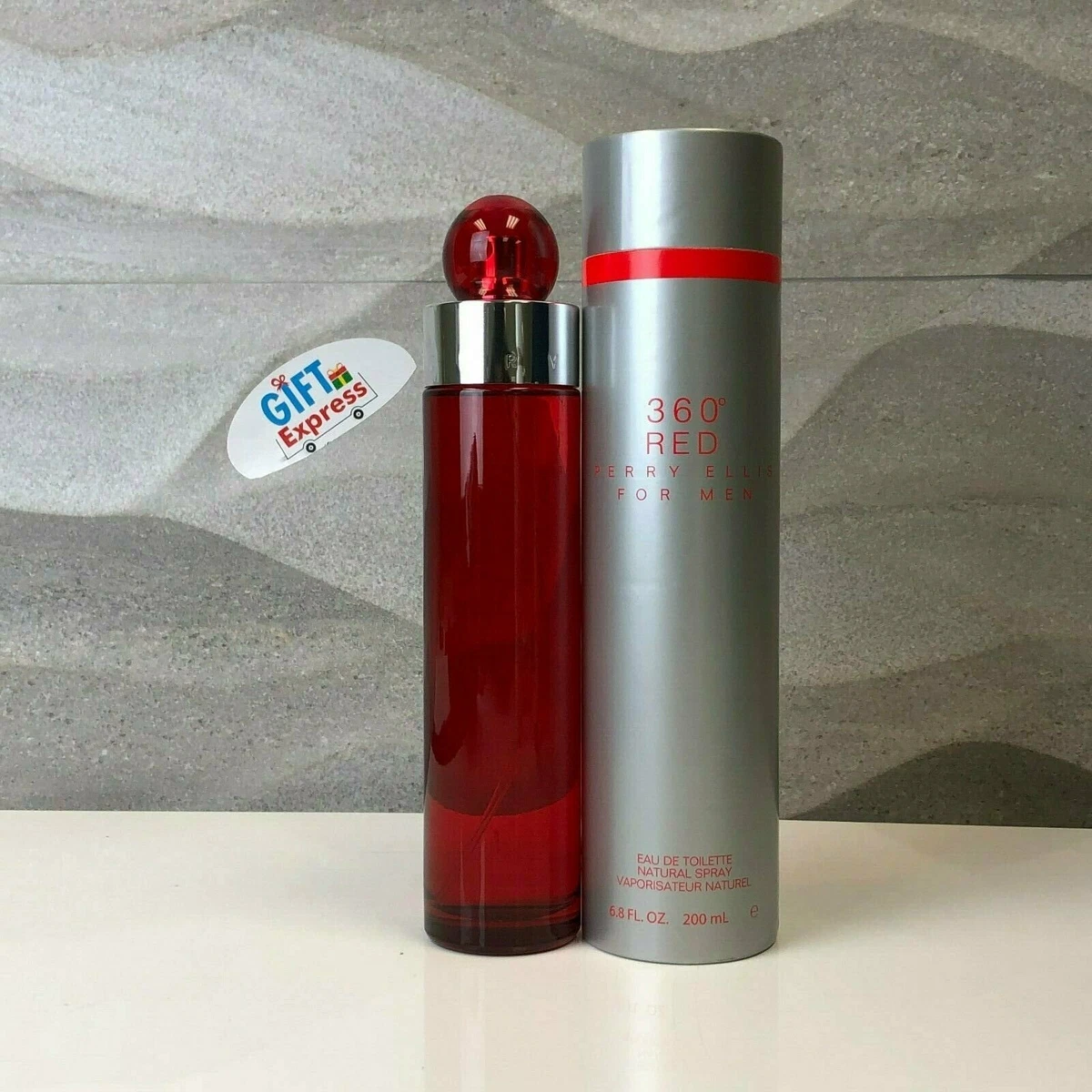 360 Red by Perry Ellis for Men EDT 6.8 oz 200 ml Spray NEW IN BOX