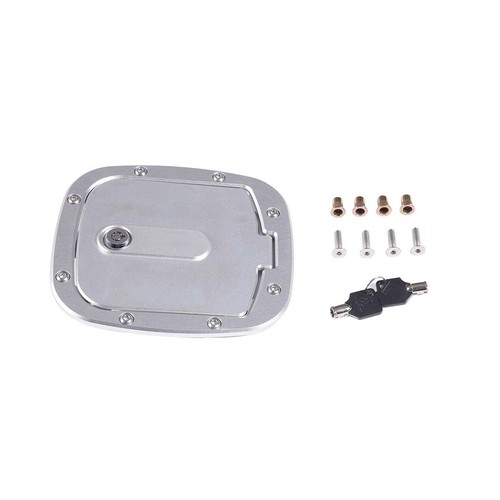 Alloy Fuel Gas Tank Filler Door Lid Cap Cover Trim W/Lock For Toyota FJ Cruiser - Bild 9 von 12