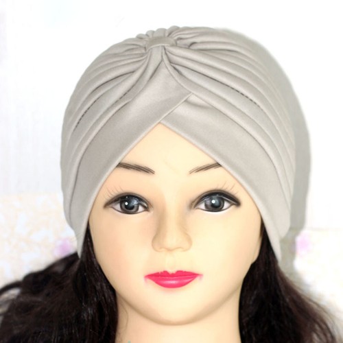 Women Solid Turban Hat Chemo Cap Hair Loss Head Scarf Wrap Cover Hijabs Headgear - Picture 28 of 35