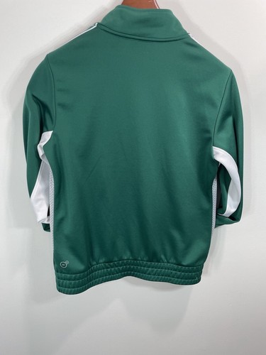 Puma Sports Lifestyle grüne Jacke mit durchgehendem Reißverschluss Mock Neck Größe Medium - Bild 6 von 9