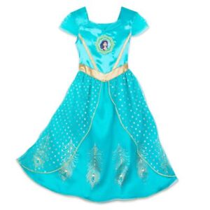 NWT Disney Store Jasmine Nightshirt Girl Pjs Pajamas Aladdin 4,5//6,7//8,9//10