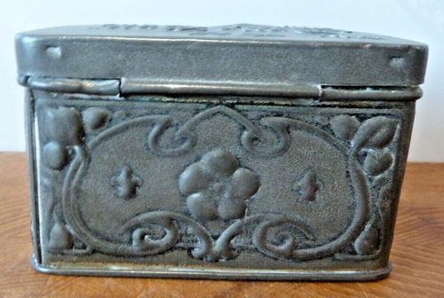The Daily Mail Silver Bank Savings Bank Tin 1912 Art Nouveau - Picture 4 of 7